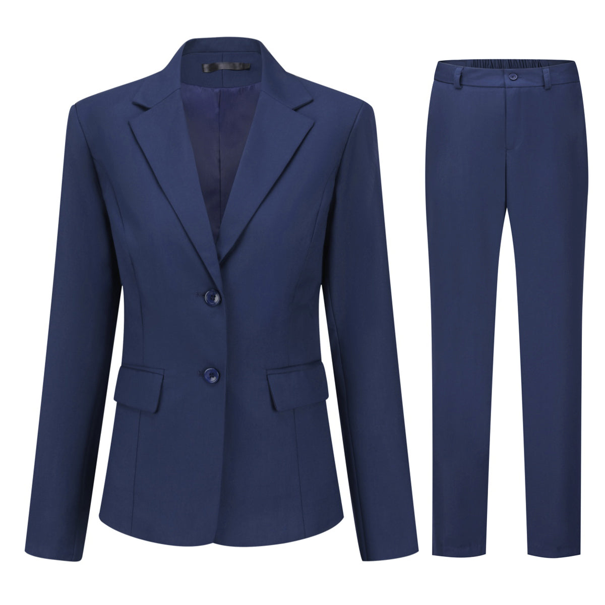AZoiNM Women's 2 Piece Suit Set, Slim Fit Business Casual Blazer and Straight Pants for Office Work Professional Interview Outfits