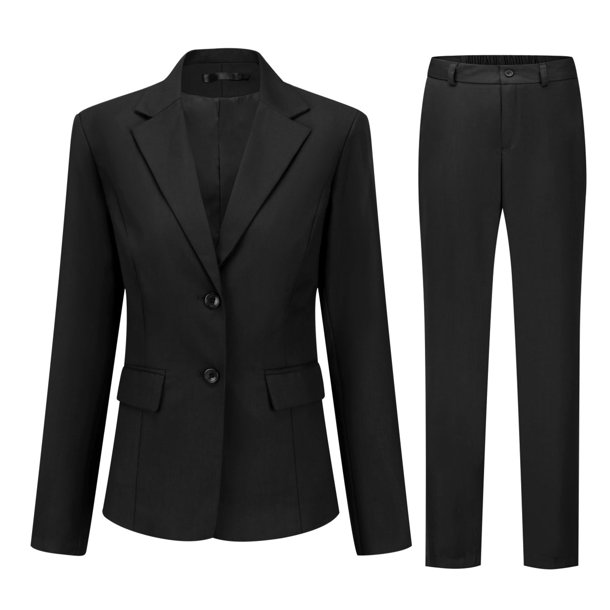 AZoiNM Women's 2 Piece Suit Set, Slim Fit Business Casual Blazer and Straight Pants for Office Work Professional Interview Outfits