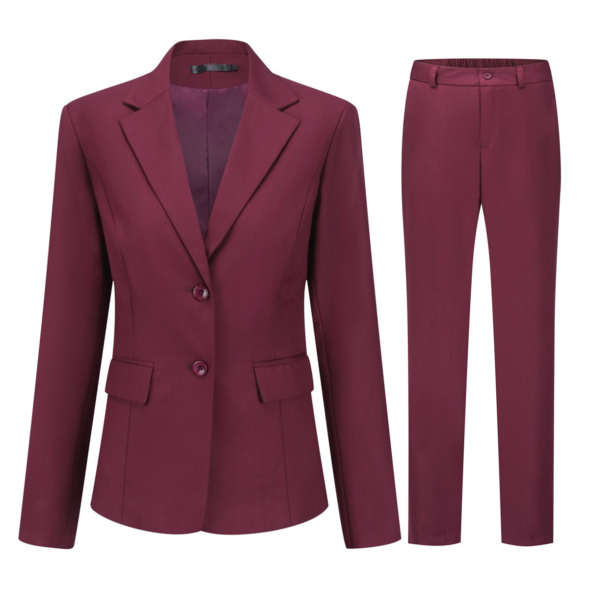 AZoiNM Women's 2 Piece Suit Set, Slim Fit Business Casual Blazer and Straight Pants for Office Work Professional Interview Outfits