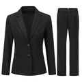 AZoiNM Women's 2 Piece Business Suit Set Slim Fit 2-Button Blazer and Straight Pants Professional Office Work Outfits