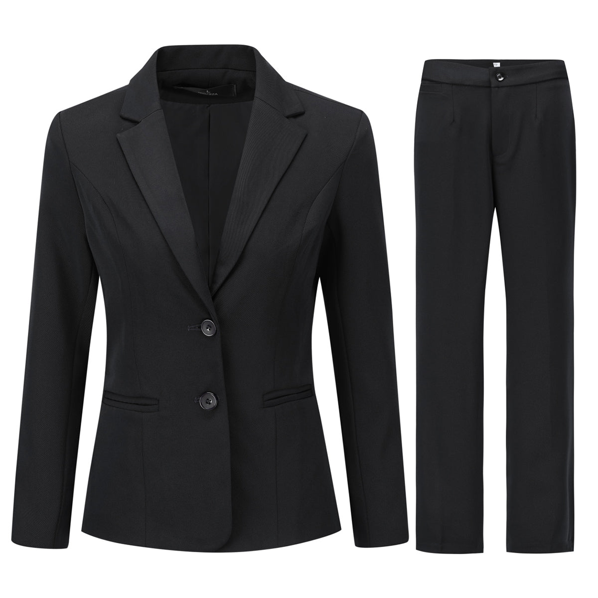 AZoiNM Women's 2 Piece Business Suit Set Slim Fit 2-Button Blazer and Straight Pants Professional Office Work Outfits