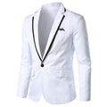 AZoiNM Men's Slim Fit One Button No Vent Casual Blazer Wrinkle-Free Polyester Sport Coat
