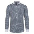 AZoiNM Men's French Cuff Dress Shirt Slim Fit Long Sleeve Business Casual Polyester