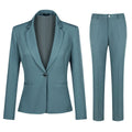 AZoiNM Women's 2 Piece Pant Suit Set Business Casual One Button Blazer and Trousers Slim Fit Professional Office Outfit