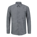 AZoiNM Men's Business Print Shirt Fitted Spread Collar Wrinkle-Free Long Sleeve Poly-Cotton