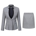 AZoiNM Women's 2 Piece Business Skirt Suit Set, Long Sleeve One Button Blazer and Pencil Skirt, Professional Office Work Formal Outfit