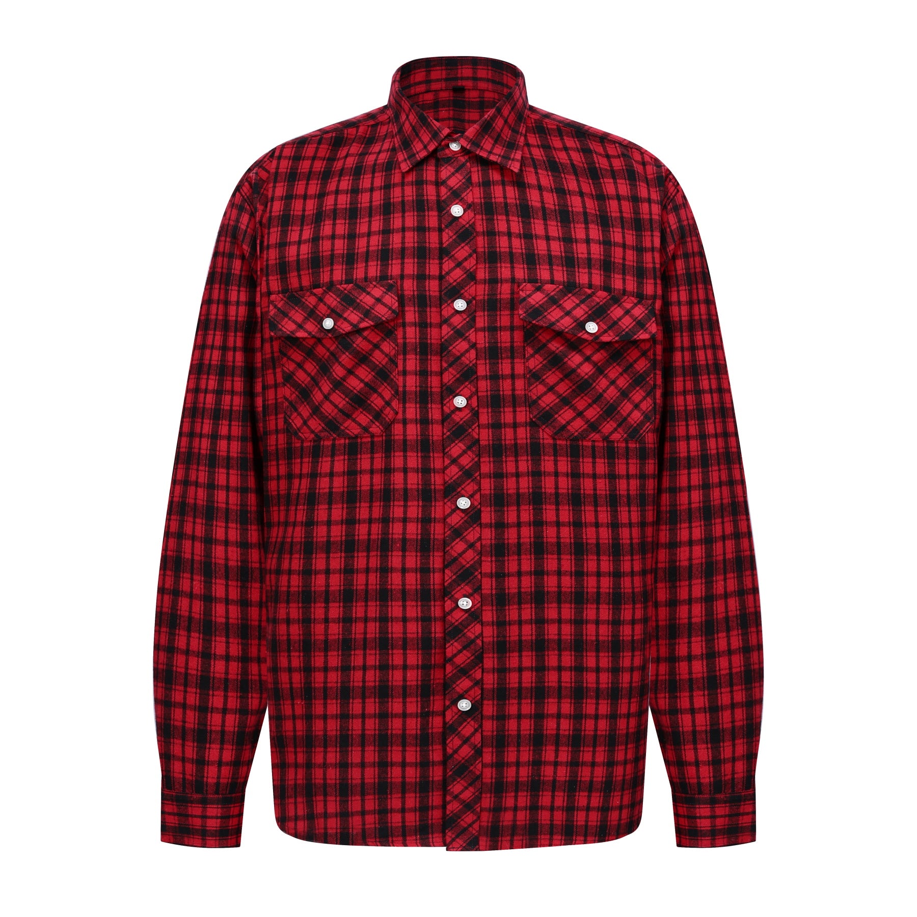 AZoiNM Men's Slim Fit Brushed Flannel Plaid Shirt Long Sleeve Button Down Shirt for Fall