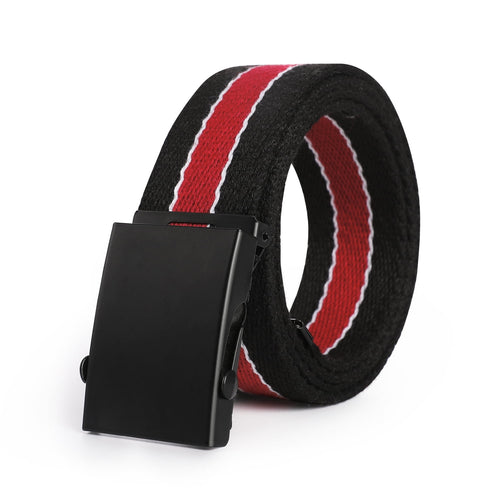 AZoiNM Adjustable Web Belt for Men & Women, Durable Nylon/Polyester Casual Waist Belt, Trim to Fit for Jeans, Work & Outdoor Use