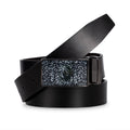 AZoiNM Men's Casual Dress Belt, Heavy Duty Adjustable Trim-to-Fit Waist Belt with Zinc Alloy Buckle, Durable for Jeans Work Business Daily Wear