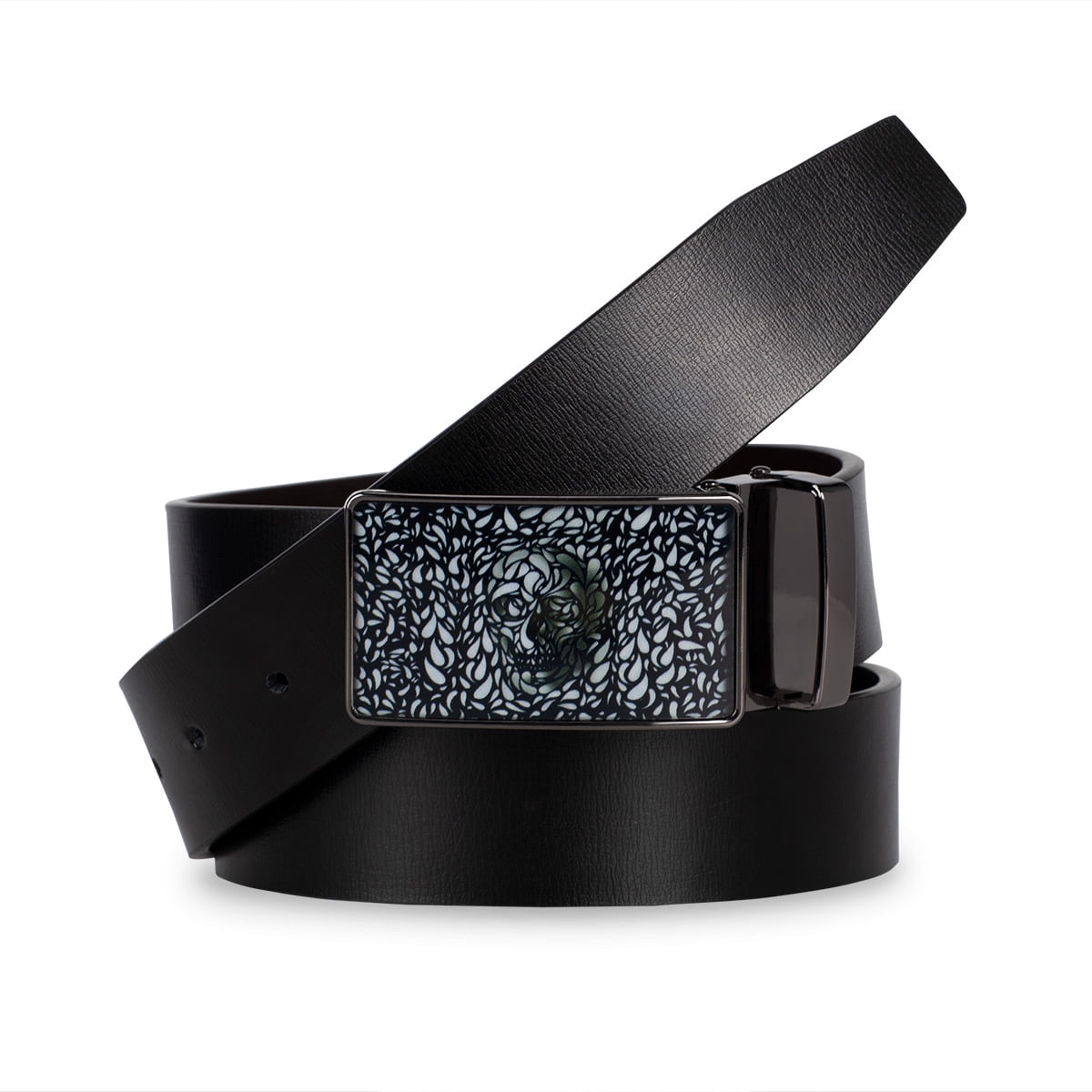AZoiNM Men's Casual Dress Belt, Heavy Duty Adjustable Trim-to-Fit Waist Belt with Zinc Alloy Buckle, Durable for Jeans Work Business Daily Wear