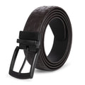 AZoiNM Men's Casual Dress Belt, Heavy Duty Adjustable Trim-to-Fit Waist Belt with Zinc Alloy Buckle, Durable for Jeans Work Business Daily Wear