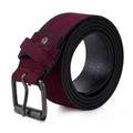AZoiNM Men's Casual Faux Suede Belt, Adjustable Trim-to-Fit Pin Buckle Work Belt, Durable PU Waist Belt for Jeans, Dress & Daily Wear