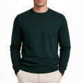 AZoiNM Men's Crewneck Sweater, Lightweight Soft Knit Pullover Sweater, Long Sleeve Casual Classic Ribbed Trim Sweater for Fall Winter