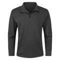 AZoiNM Men's Long Sleeve Pullover Shirt, Solid Color Stand Collar Top, Straight Fit, Lightweight Athletic Casual Shirt for Fall, Winter, Workout, Everyday Wear