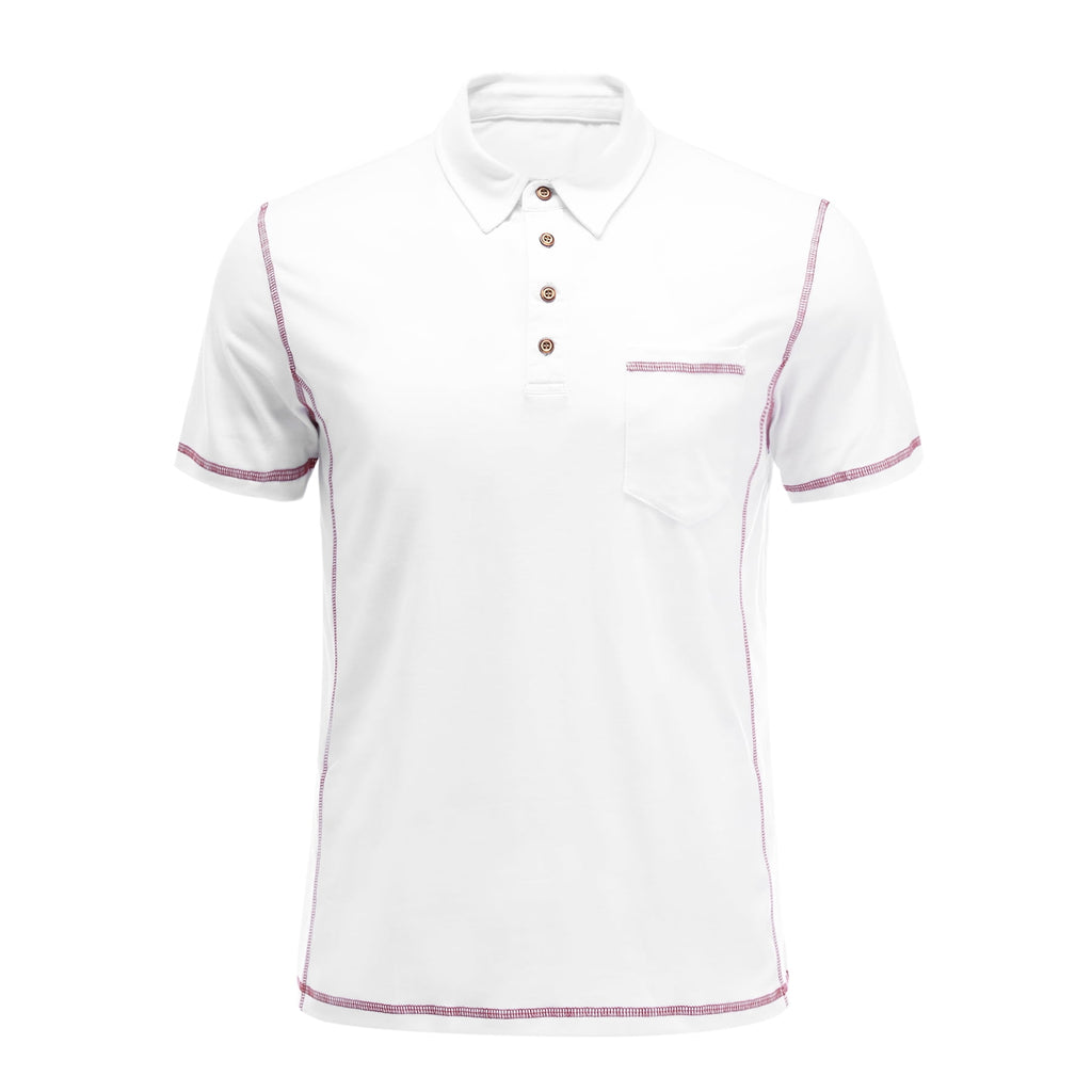 AZoiNM Men's Premium Heavyweight Short Sleeve Henley T-Shirt with Pocket