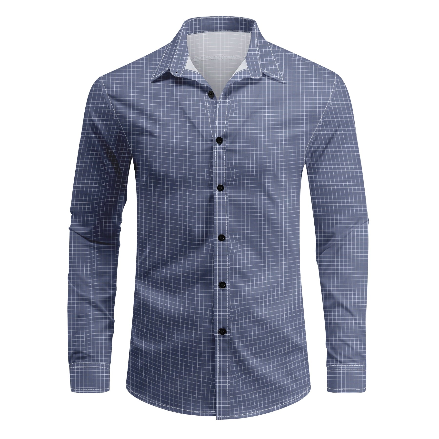 AZoiNM Men's Printed Long Sleeve Casual Shirt Button Down Collar Thin Comfort Fit