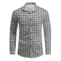 AZoiNM Men's Printed Long Sleeve Casual Shirt Button Down Collar Thin Comfort Fit