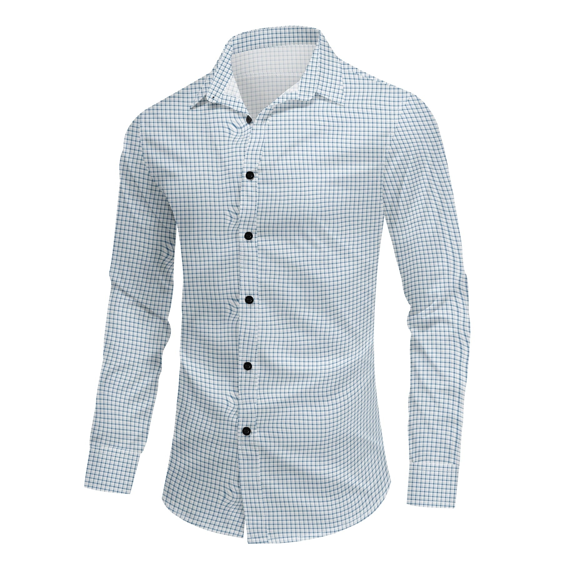 AZoiNM Men's Printed Long Sleeve Casual Shirt Button Down Collar Thin Comfort Fit