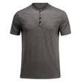 AZoiNM Men's Short Sleeve Henley Shirt, Slim Fit Casual Cotton T-Shirt with Button Placket