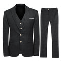 AZoiNM Men's Slim Fit 3-Piece Plaid Suit, 2-Button Notch Lapel Blazer Jacket Vest & Trousers, 4D Tailored All-Season Suit Set for Banquet Wedding