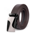 AZoiNM Men's Split Leather Ratchet Belt, Adjustable Trimmable Casual Dress Belt with Zinc Alloy Buckle for Business & Formal Wear