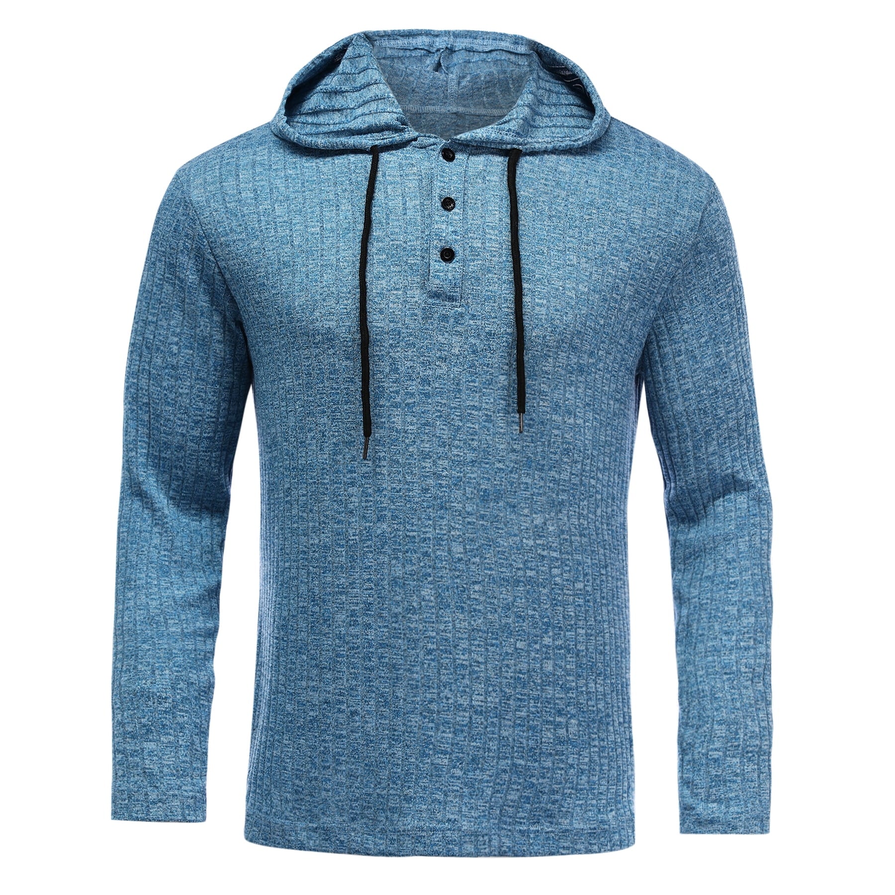 AZoiNM Men's Urban Fashion Hoodie, Casual Button-Down Sweatshirt, Lightweight Long Sleeve Hooded Pullover for All Seasons