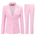 AZoiNM Women's 2-Piece Slim Fit Business Suit Set - Single Breasted 2-Button Blazer & 9" Ankle Pants, Polyester, Office Work Wear