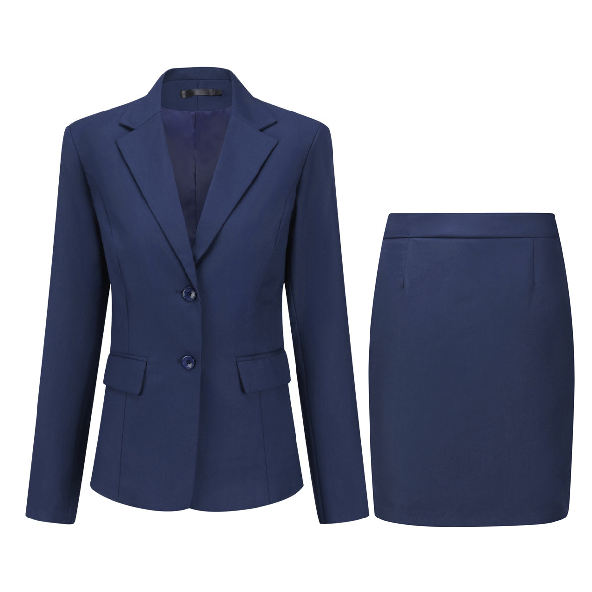 AZoiNM Women's Business Skirt Suit Set, 2-Piece Long Sleeve Blazer & Pencil Skirt