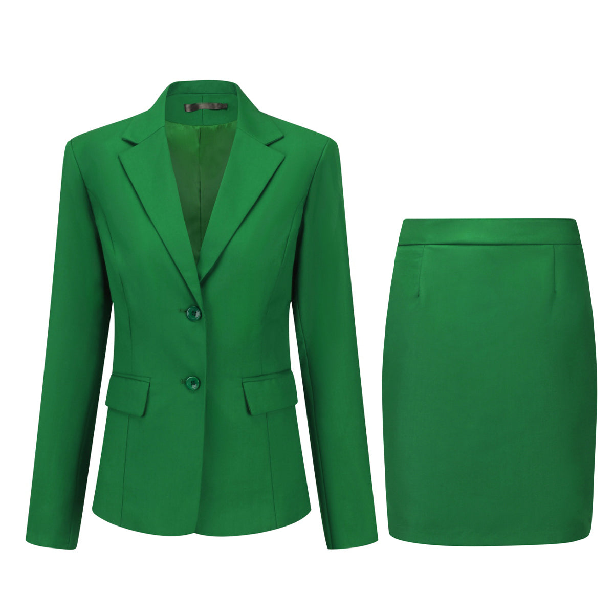 AZoiNM Women's Business Skirt Suit Set, 2-Piece Long Sleeve Blazer & Pencil Skirt