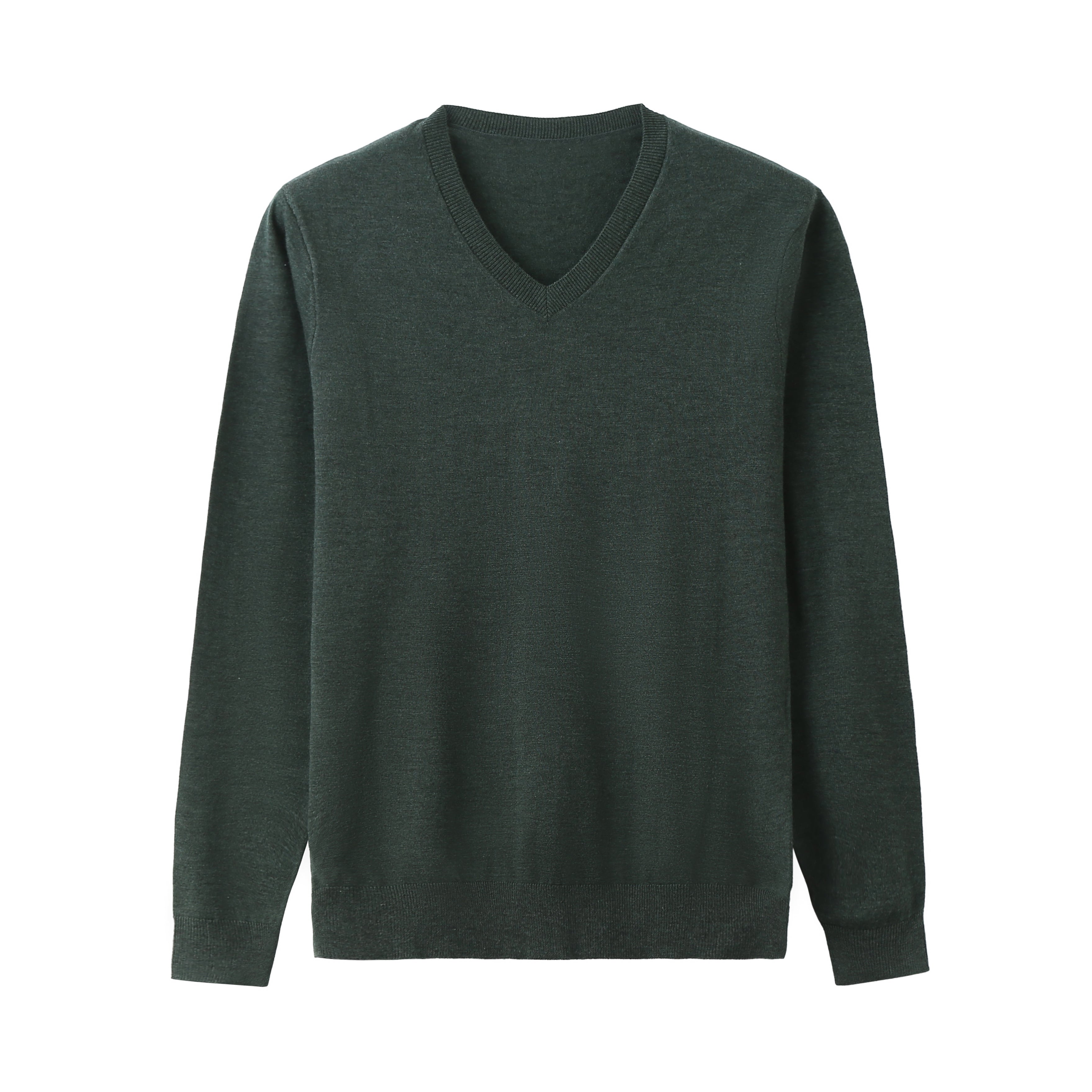 AZoiNM Men's V Neck Sweater, Soft Lightweight Long Sleeve Knit Pullover, Classic Solid Color Business Casual Dress Sweater for Work, Office, Layering
