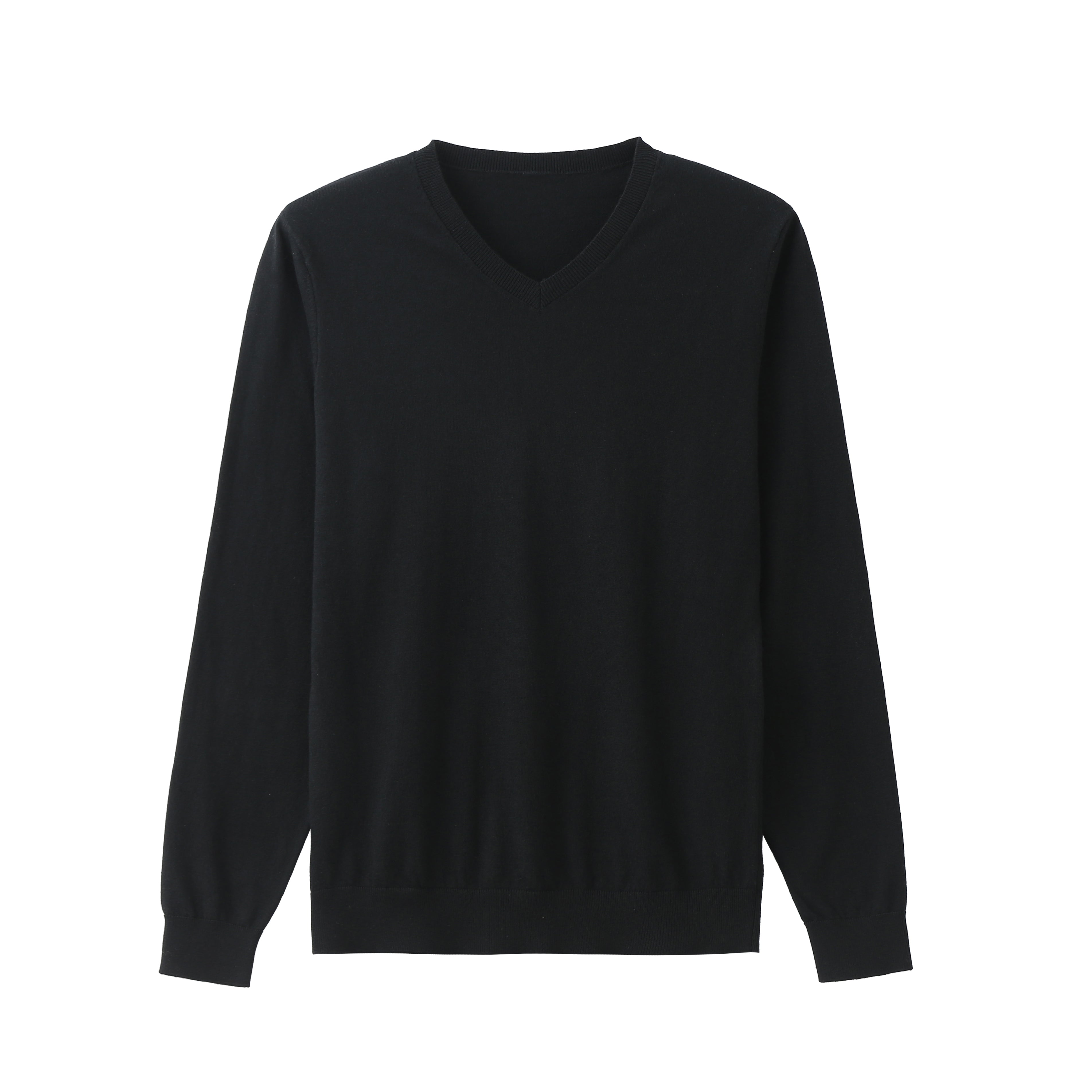 AZoiNM Men's V Neck Sweater, Soft Lightweight Long Sleeve Knit Pullover, Classic Solid Color Business Casual Sweater for Work, Office, Layering