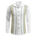AZoiNM Men's Printed Long Sleeve Button Down Shirt, Lightweight Casual Collared Shirt, Soft Wrinkle Resistant Dress Shirt for Daily Wear