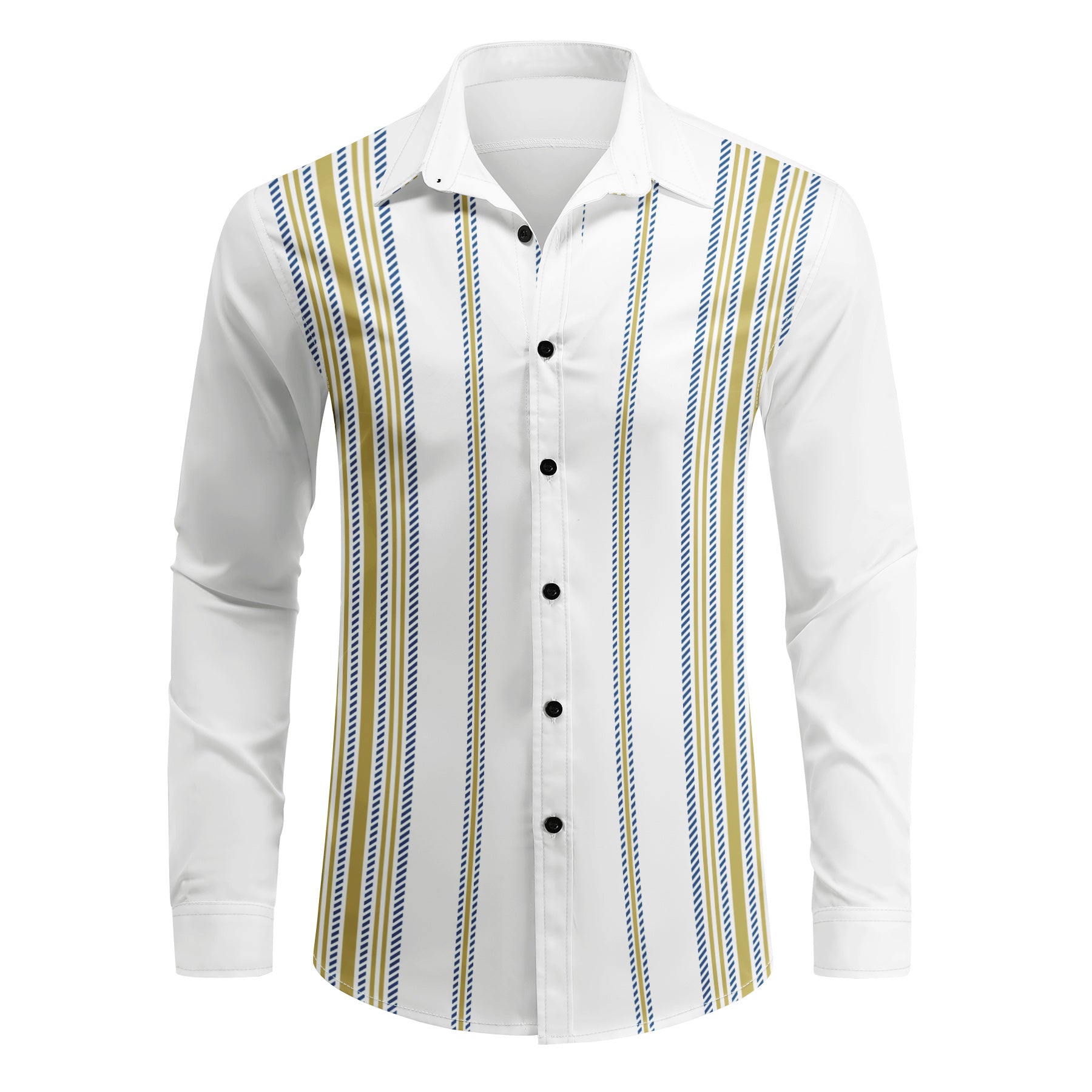 AZoiNM Men's Printed Long Sleeve Button Down Shirt, Lightweight Casual Collared Shirt, Soft Wrinkle Resistant Dress Shirt for Daily Wear