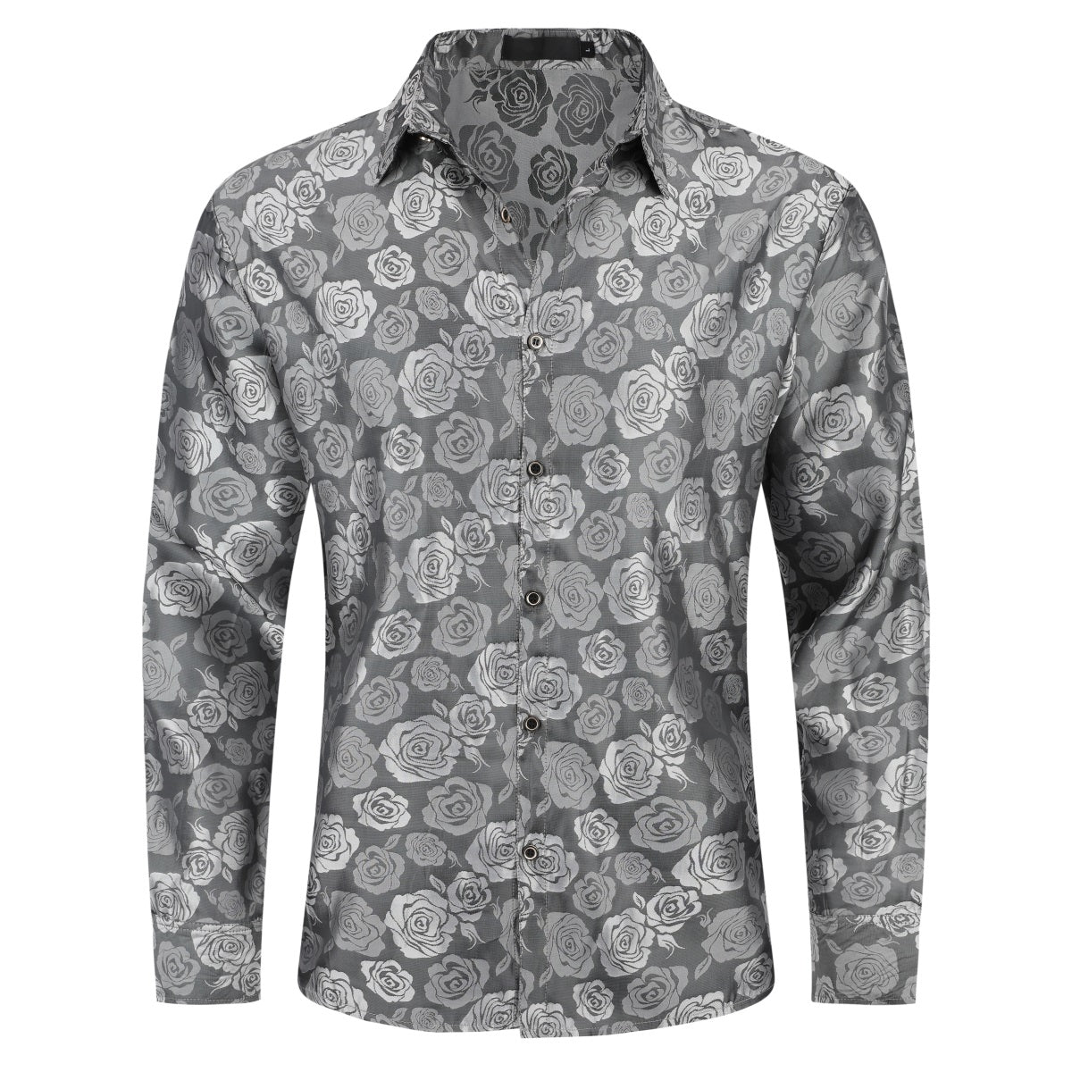 AZoiNM Men's Print Patchwork Casual Shirt Slim Fit Long Sleeve No Pocket