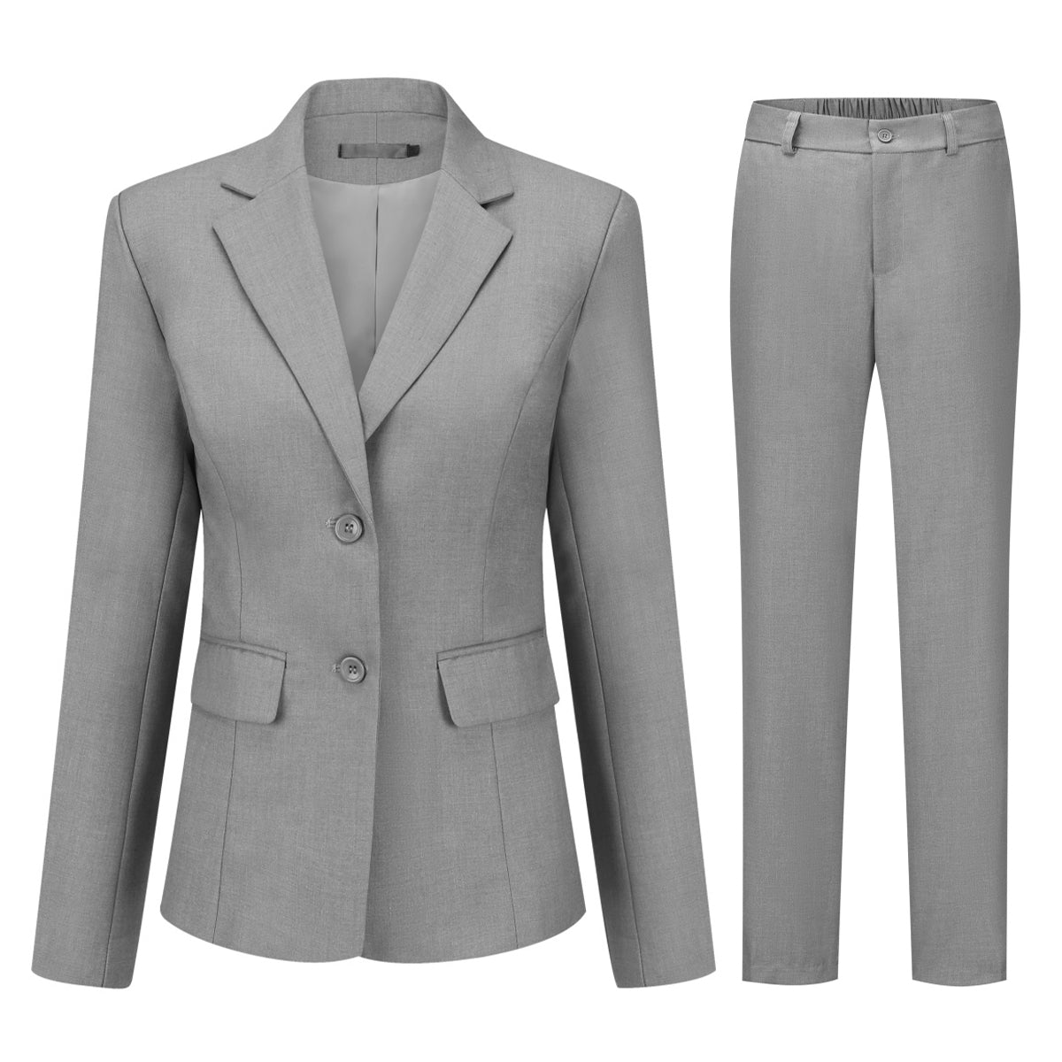 AZoiNM Women's 2 Piece Suit Set, Slim Fit Business Casual Blazer and Straight Pants for Office Work Professional Interview Outfits