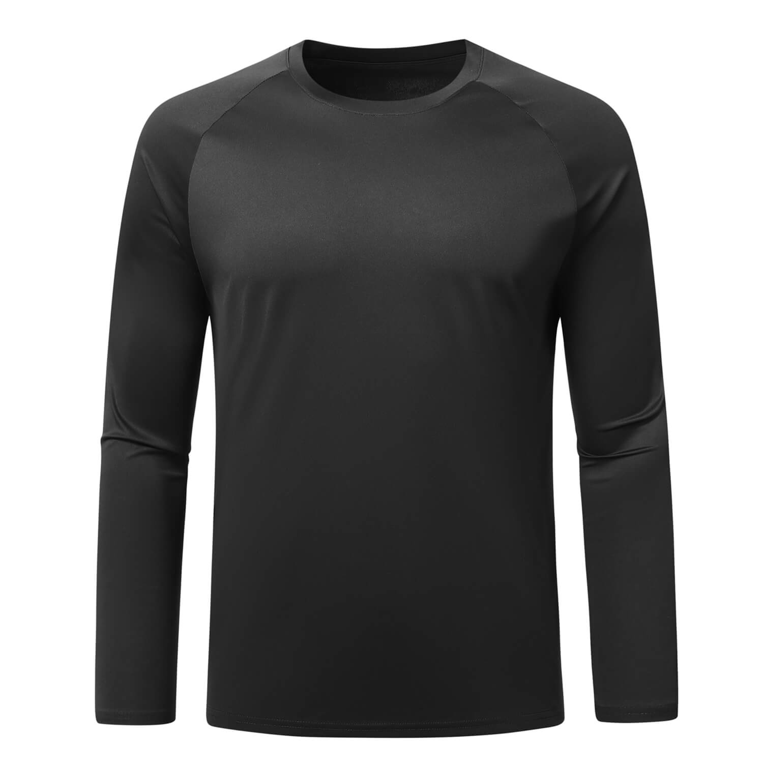 AZoiNM Men's Solid Long Sleeve T-Shirt Relaxed Fit Breathable Casual Top Athletic Wear